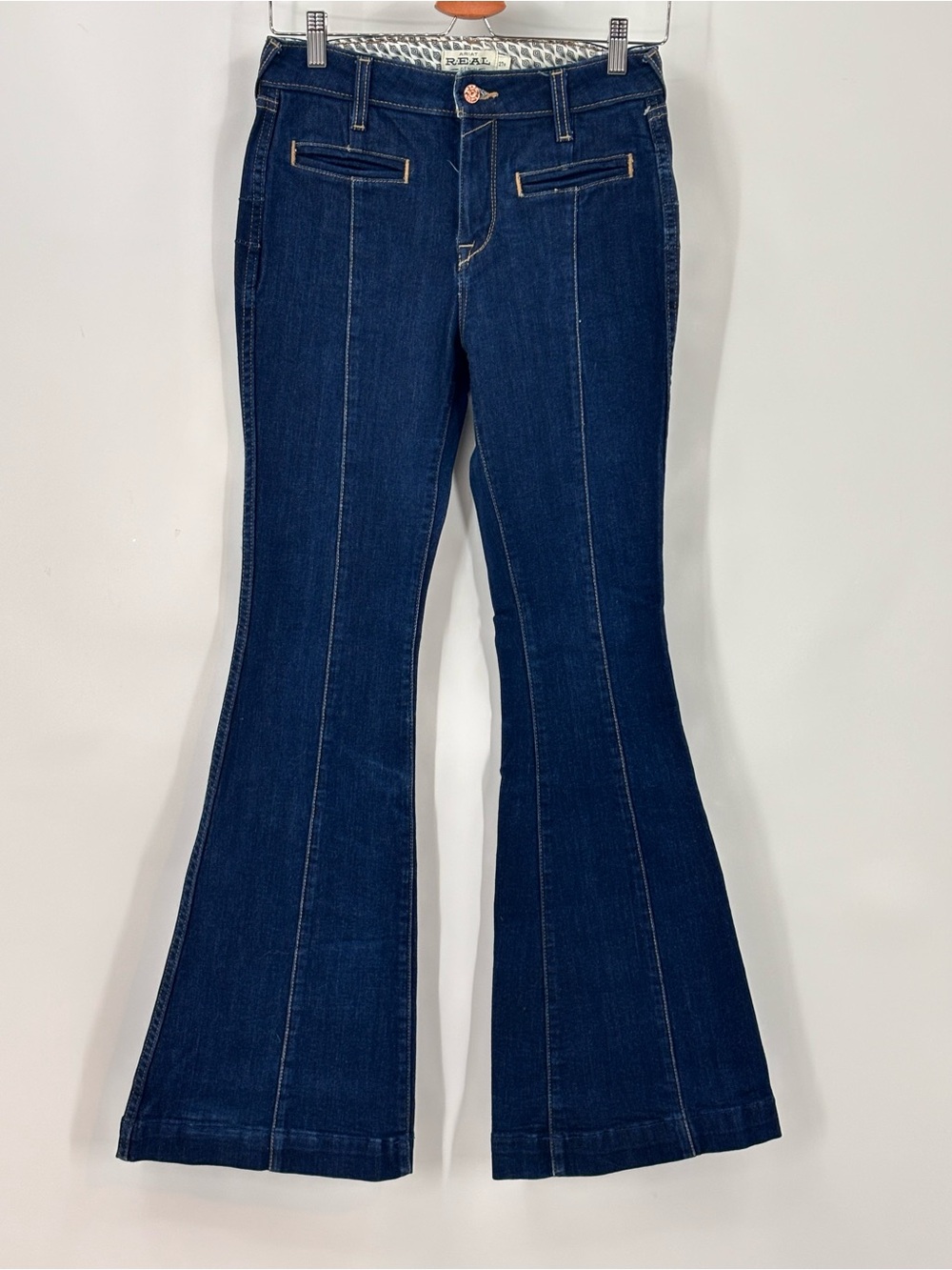 Ariat REAL Alexa Dark wash High Rise Flare Jeans women 27 R western rodeo denim